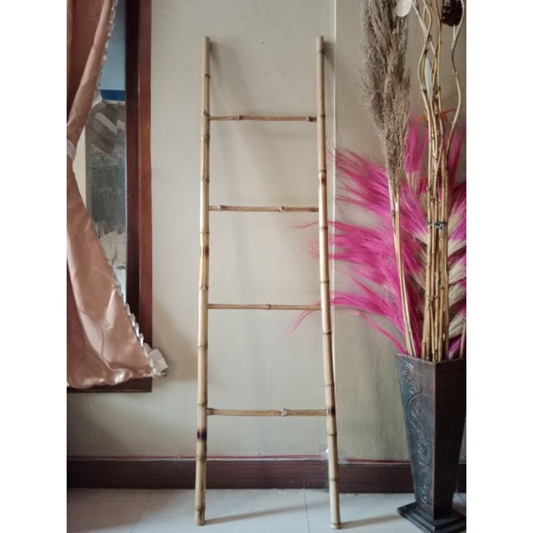 Tangga/Tangga Bambu 150cm/Tangga Dekorasi/Tangga Bambu Cendani/Tangga Dekoratif/Cendani Bamboo Leade