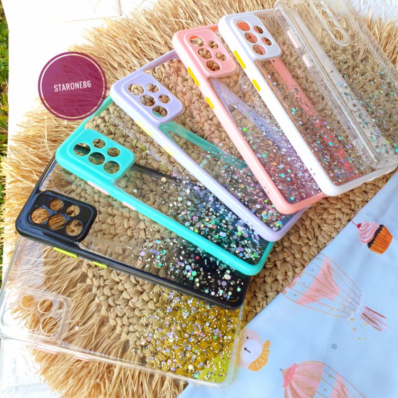 Case Fuze Infinix Hot 9  9 Play  10  10 Play (No Protect Camera) List Candy Sparkle Glitter