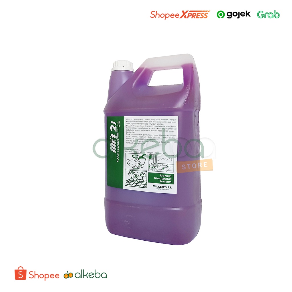 MILL 21 FLOOR CLEANER Lavender 4 LITER cairan PEMBERSIH LANTAI