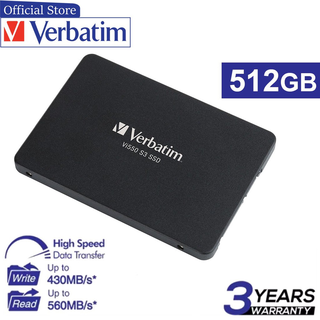VERBATIM SATA III SSD 512GB Vi550 S3 2.5" #49352