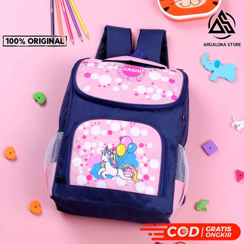 Tas Sekolah Ransel Anak Perempuan Dan Laki Laki SD TK PAUD Tas Punggung Backpack Sekolah Anak GOKIDS 598