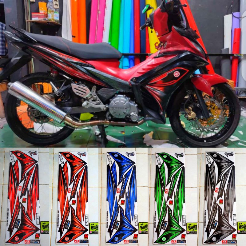Striping jupite mx new 135 - Striping variasi njmx 135 - Stiker list variasi mx new 135
