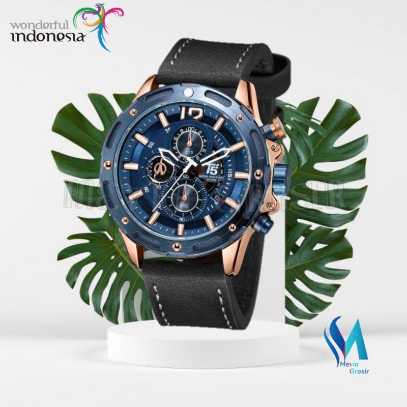 JAM TANGAN PRIA T5 H 3639 H3639G 3639 T5 ORIGINAL 100% CHRONOGRAPH TAHAN AIR BERGARANSI FREE TIN BOX