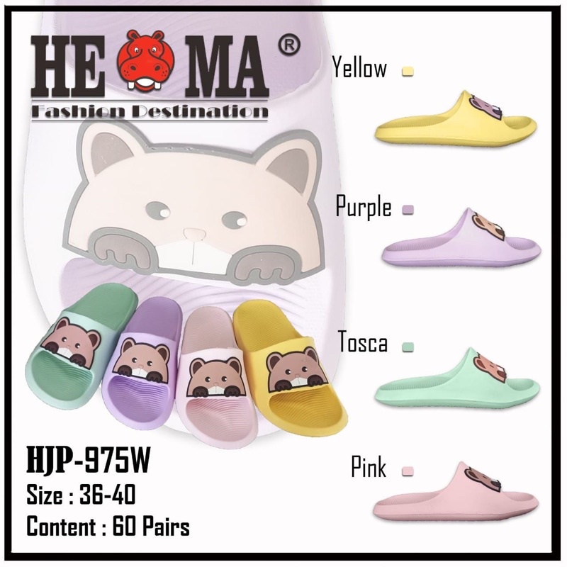 PROMO SANDAL HEMA WANITA 957W KARAKTER BONEKA FC PROMO