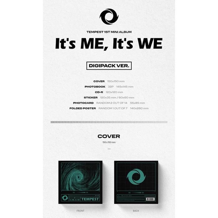 (Digipack ver.) TEMPEST - 1st Mini Album It's ME, It's WE