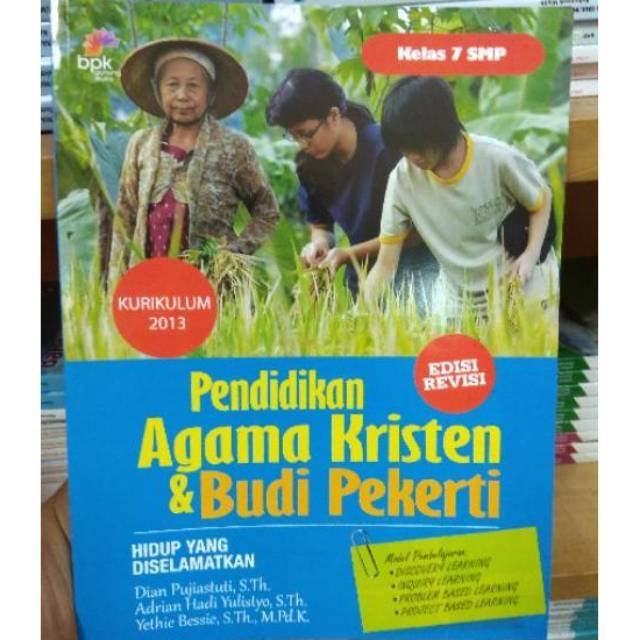 Pendidikan Agama Kristen SMP Kelas 7 8 9 Kurikulum 2013 Revisi BPK Gunung Mulia