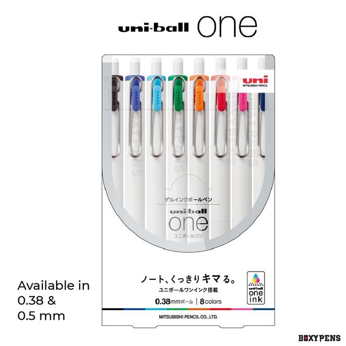 

---Terbartu--- Uni-ball One Gel Pen - 8 Color Set