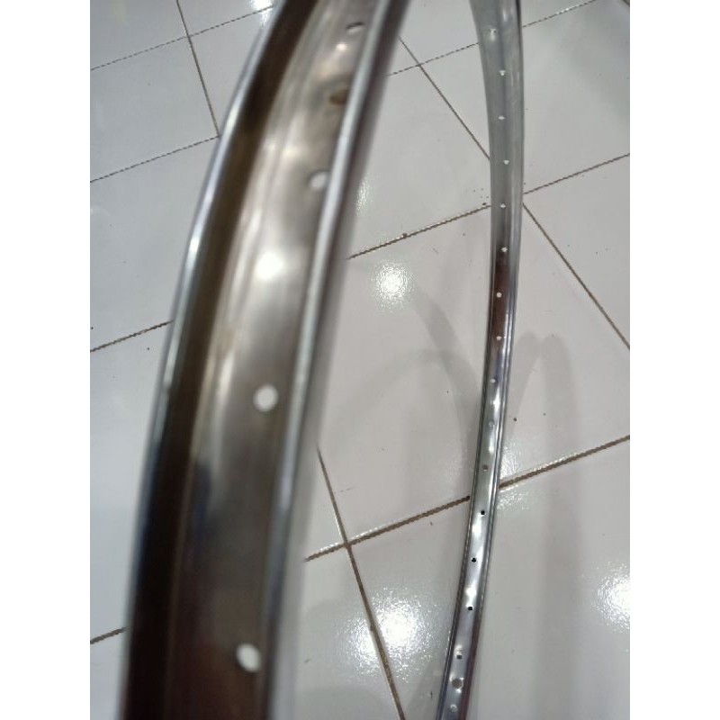 Velg sepeda 26 inch Mtb Mini Chrome besi 36hole