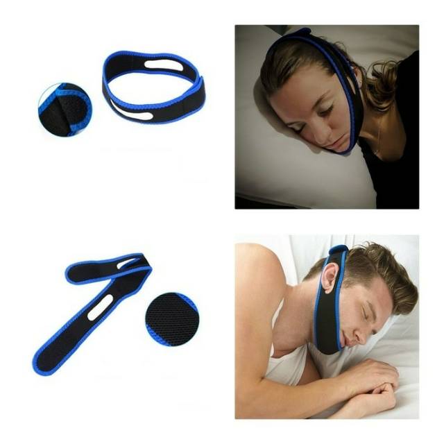 Sabuk Anti Ngorok Dengkur Snore Snoring Chin Strap