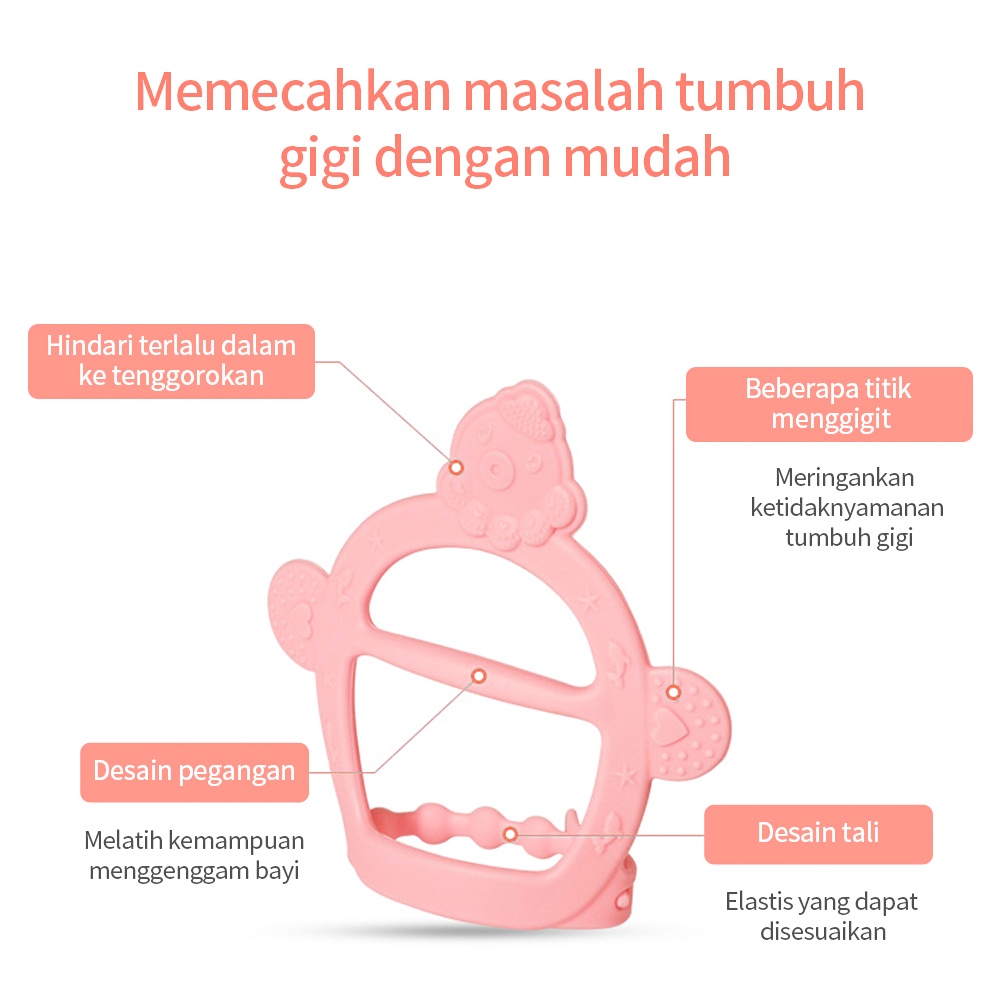 Halobaby Teether gelang  bayi /Mainan Gigitan Bayi / Silikon Bpa Free