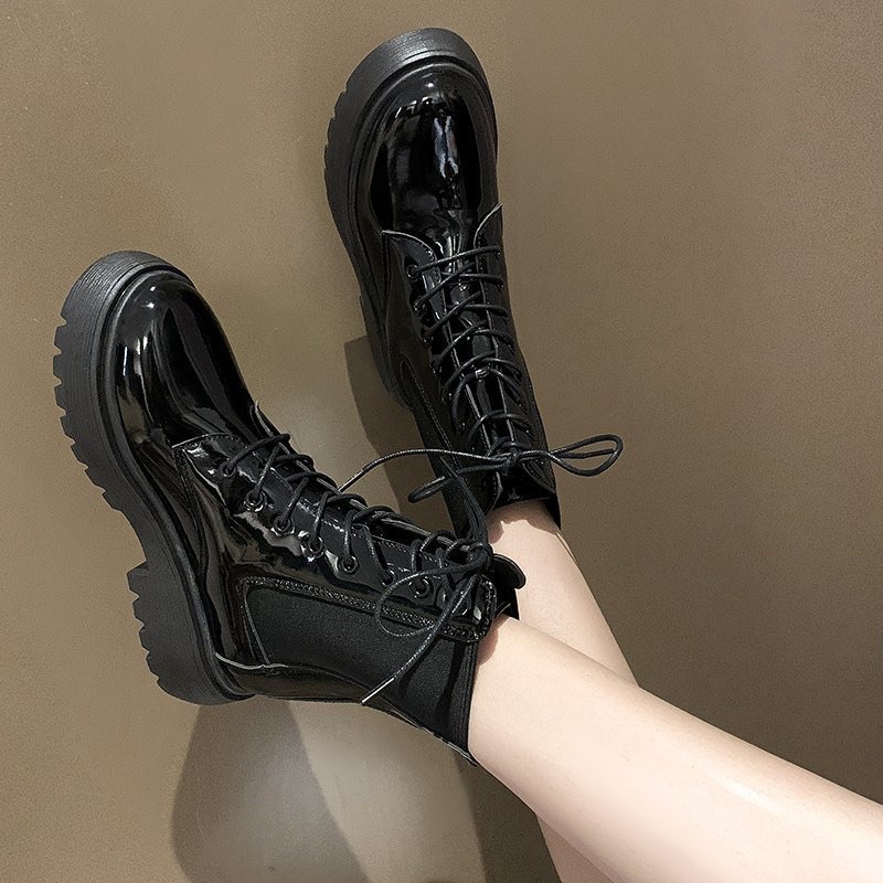 Boots wanita import fashion korea irene sepatu cewek boot autumn winter