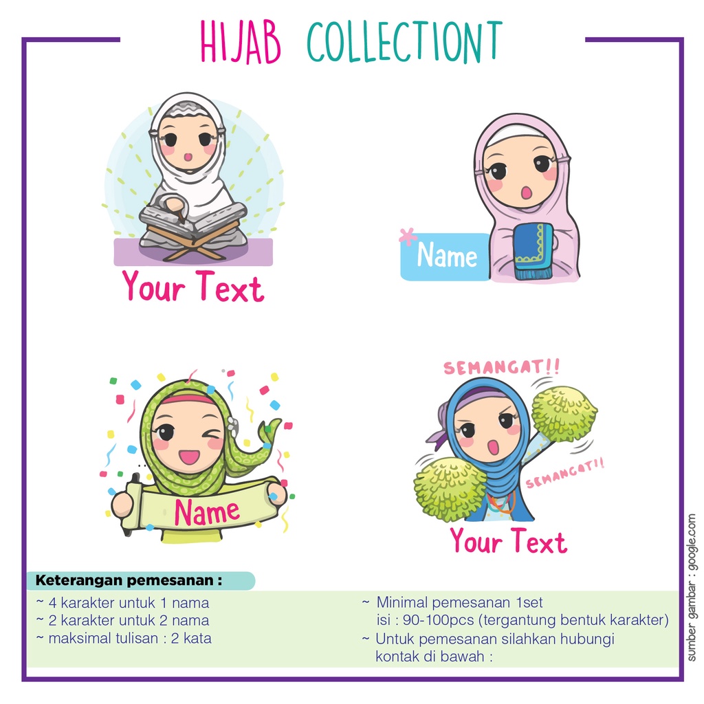 

STICKER NAMA DAN LABEL BAJU IRON ON WATERPROOF MURAH rumah uwais