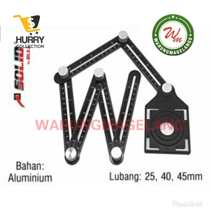 

Penggaris siku lipat Ukur 6 Sisi Angleizer hole Sudut Angle Izer FREE ONGKIR
