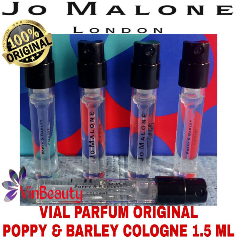 Vial Parfum OriginaL Jo Malone Poppy &amp; Barley Cologne 1.5 ml For Unisex Murah