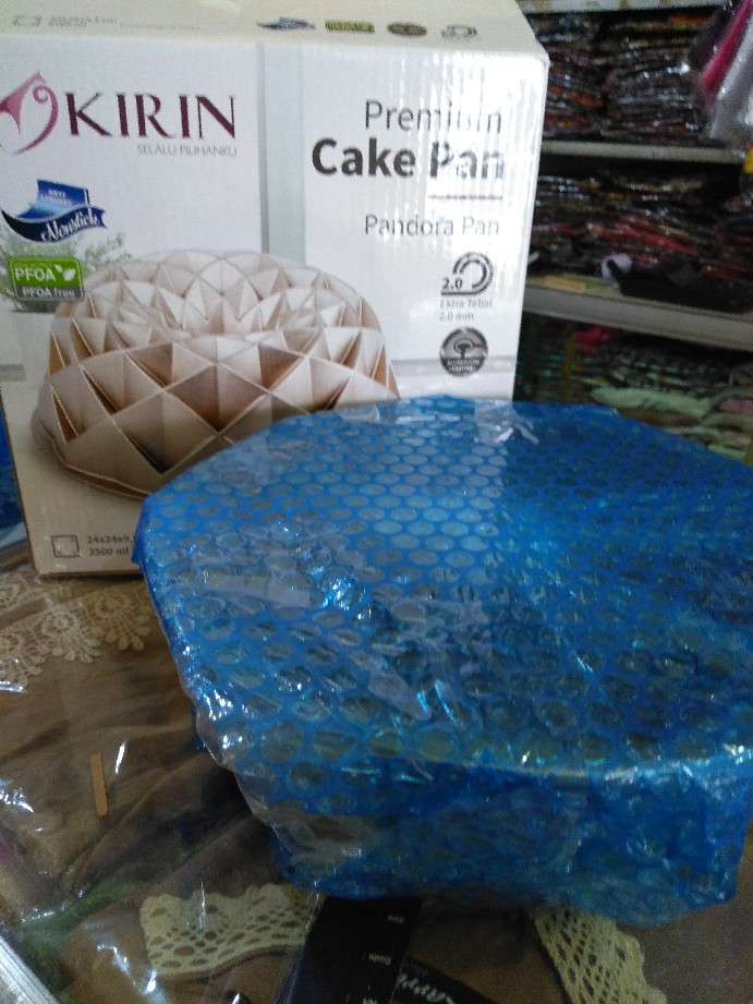 Kirin Loyang Kue Bolu Premium Cake Pan / Loyang Kirin Pandora Champagne Gold Anti Lengket