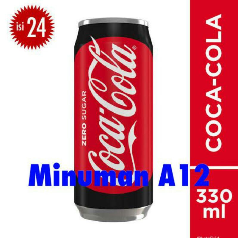 Coca cola zero kaleng 330ml