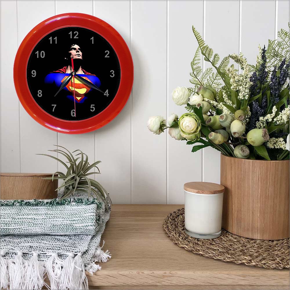 JAM DINDING SUPERMAN 1   (DIAMETER 30CM)