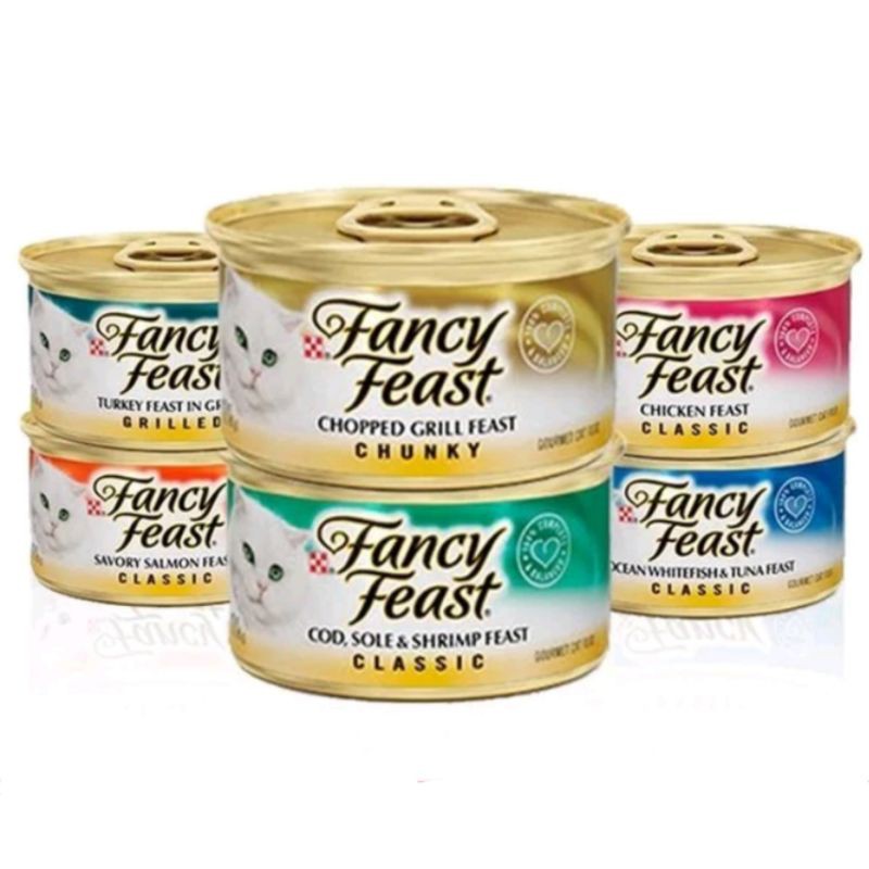 Makanan kucing fancy feast kaleng 85gr All varian