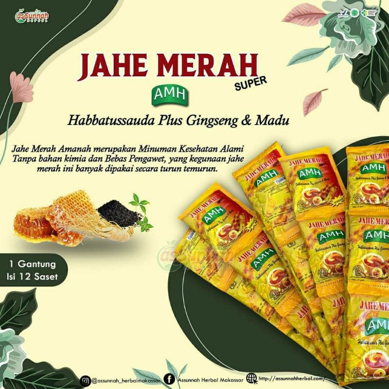 

Jahe Merah Amanah AMH minuman hangat