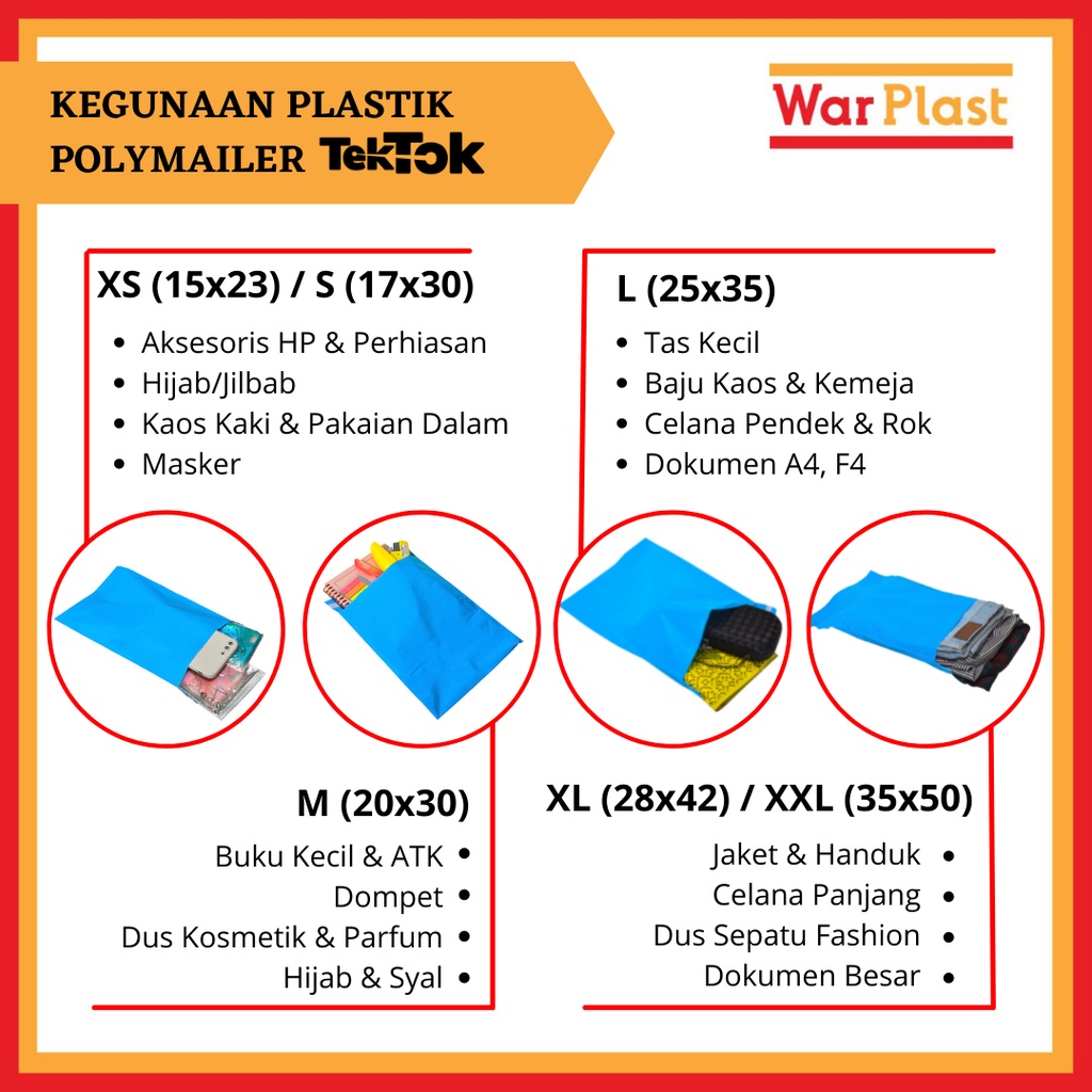 Plastik Polymailer Amplop Plastik Packing TekTok - Uk L 25x35 - Hijau