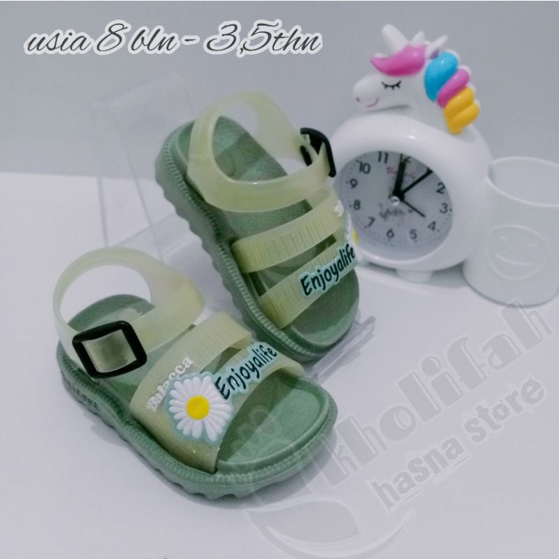 SANDAL ANAK PEREMPUAN 0 - 3,5thn TALI BUNGA MATAHARI  Dulux 323e