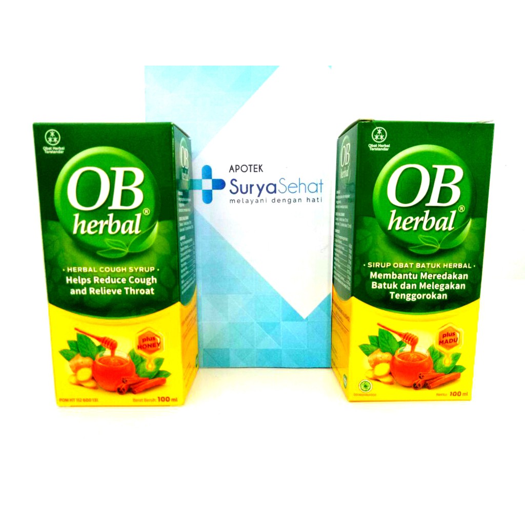 OB HERBAL Sirup Plus Madu / Herbal Cough Syrup 60 ml / 100 ml