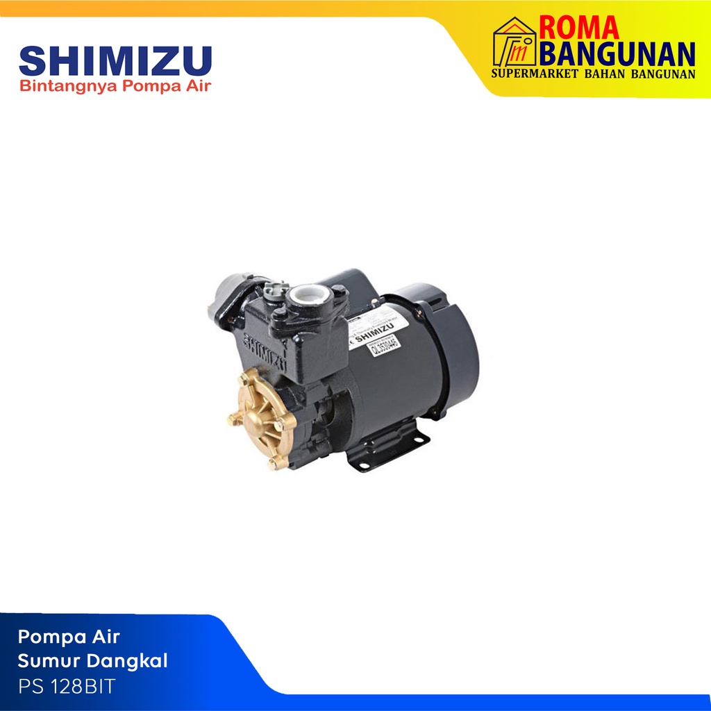 Shimizu Pompa Air Sumur Dangkal PS 128 BIT PS-128 BIT PS 128BIT