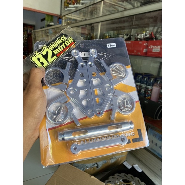 PANGKON LAMPU CNC PLUS DUDUKAN PLAT NOMOR dudukan lampu cb cnc