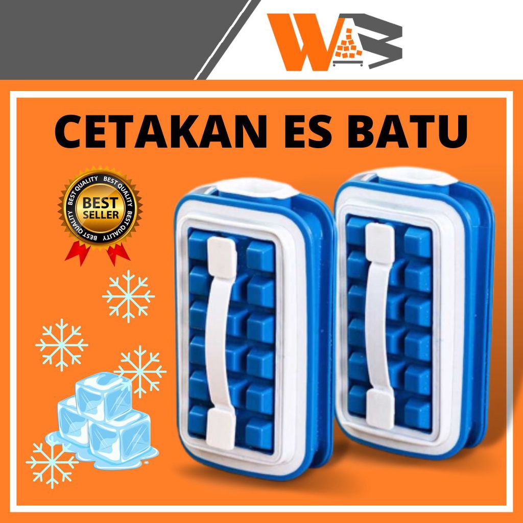 COD Cetakan Es Batu Ice Cube Maker Tray Storage Kotak Es Batu Ice Cube Maker/Storage