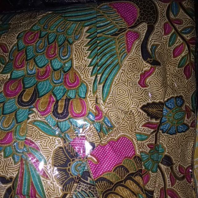 Kemeja Batik Lengan Panjang 021 Risna Batik Hrb0626 Hem Batik Murah Seno Sogan Bakung Padi Manggar