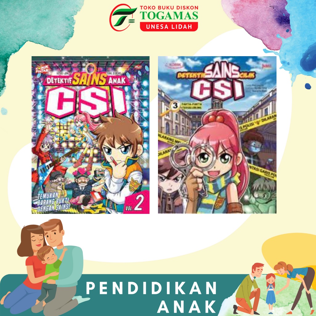 KOMIK PINTAR: DETEKTIF SAINS ANAK CSI 01, 02, 03, 04, 05, 06, 07
