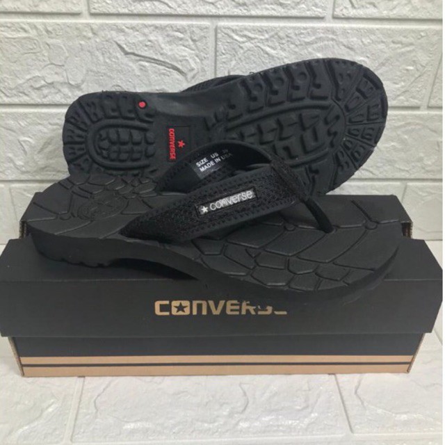 SANDAL PRIA OUTDOR CONVERSE FULL BLACK FREE BOX