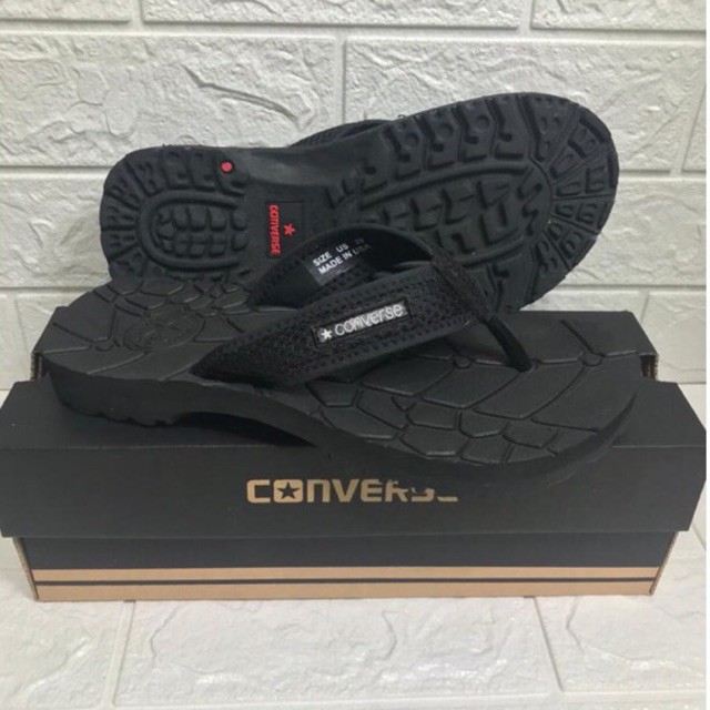 SANDAL PRIA OUTDOR CONVERSE FULL BLACK FREE BOX