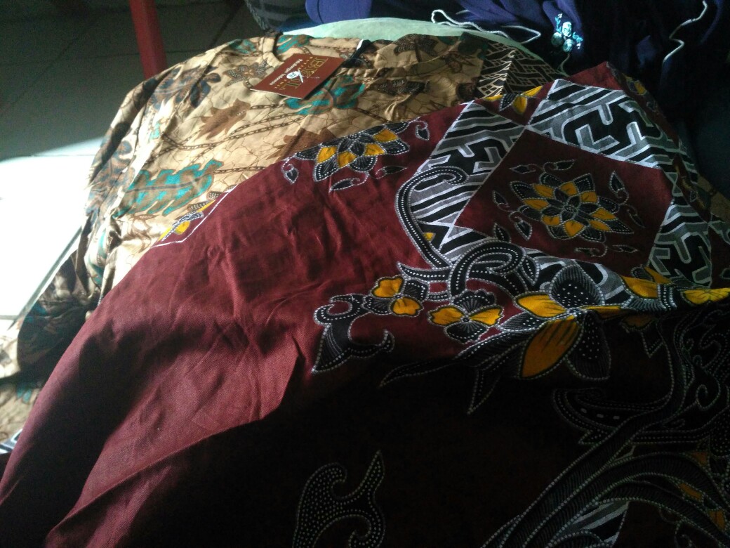 M-l-xl-xxl Batik Tunik Wanita Asj Sa Hrb026 Kenongo Pekalongan Sogan Tulis