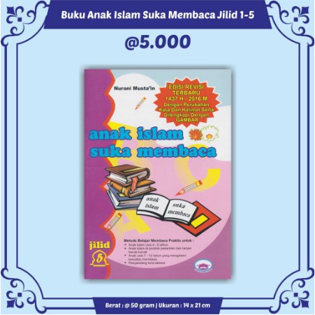 Promo Buku Anak Buku Anak Islam Suka Membaca per jilid