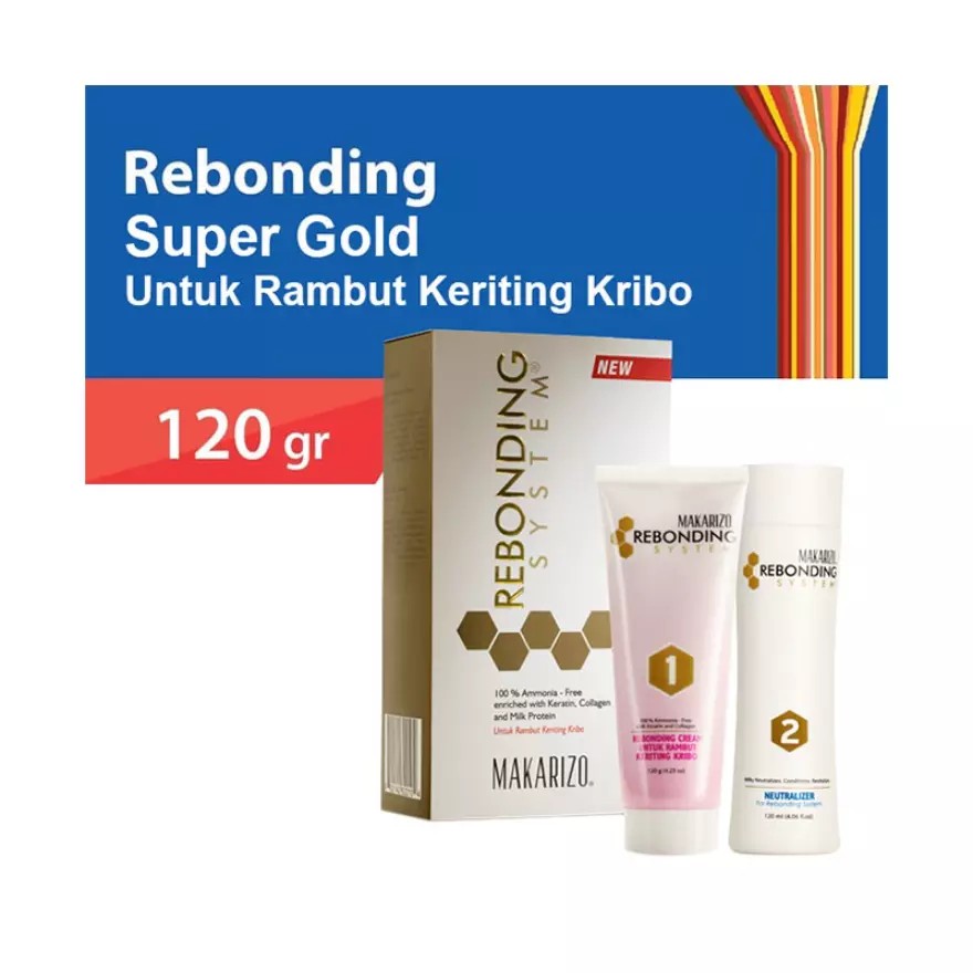 Makarizo Rebonding System - Obat Bonding Rambut - 120GR