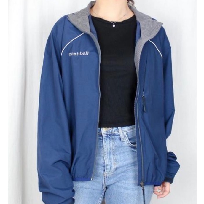 thrift preloved secondhand vintage MONTBELL MONT-BELL flight bomber baseball varsity harrington bike