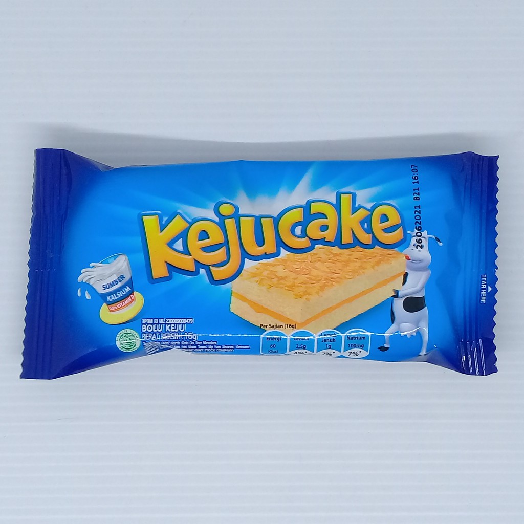 

KejuCake Bolu Keju 16 gram Sumber Kalsium dan Vitamin D