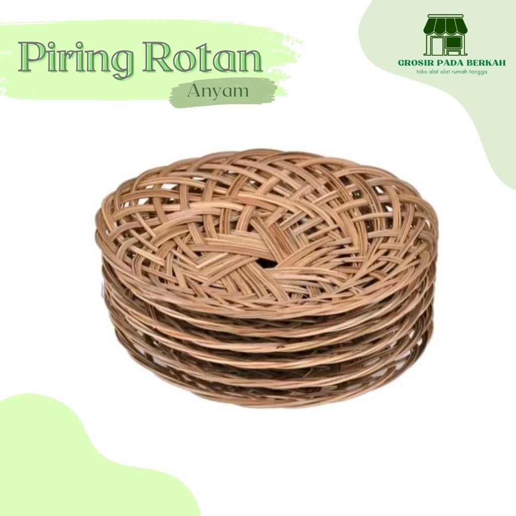 Piring Rotan Piring Rotan Anyam Piring Lidi Piring Anyaman Bambu