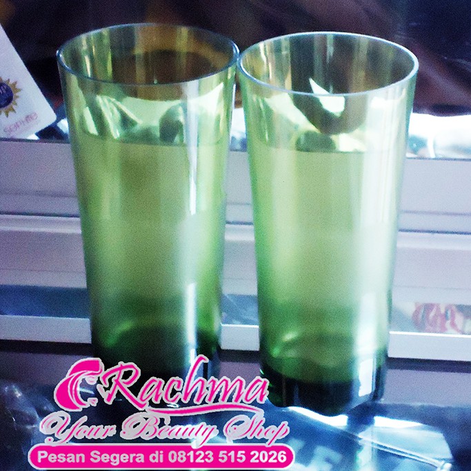 TUPPERWARE DISKON SALE  SHERLY TUMBLER 475ML 1PCS ECER GLASS GELAS AIR MINUM HIJAU GREEN