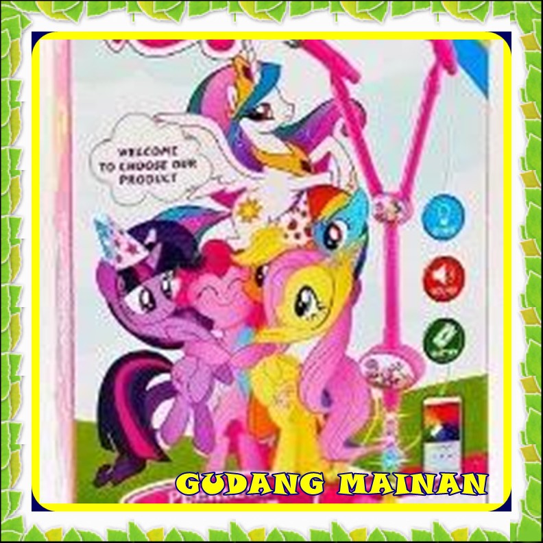 Microphone karaoke microphone anak microphone double 2 tiang little pony microphone mainan anak  mic