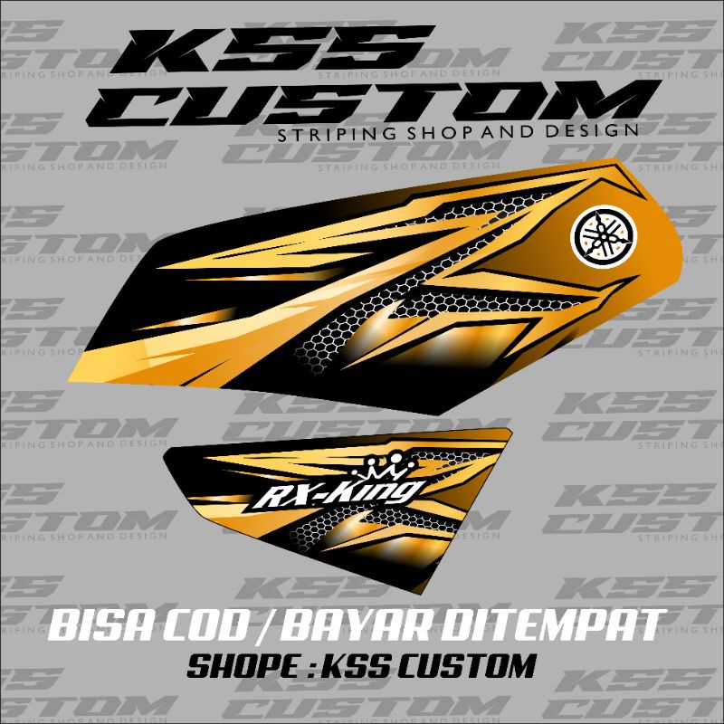 striping rx king variasi gold emas terbaru - striping rx king emas