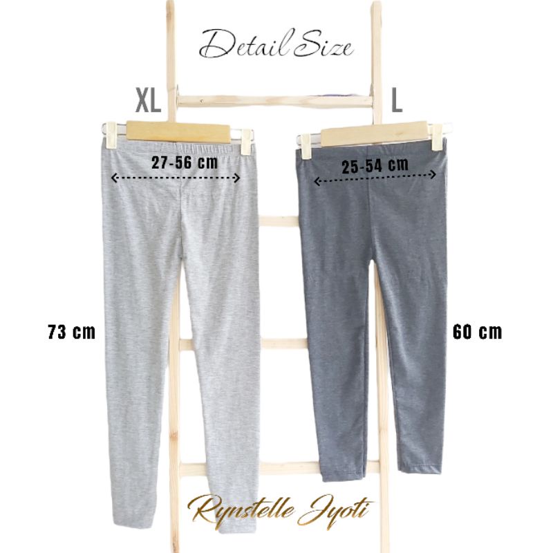 Legging Anak Panjang Kaos Soft Rayon Usia 5-11 tahun | Legging Anak Polos by Rynstelle