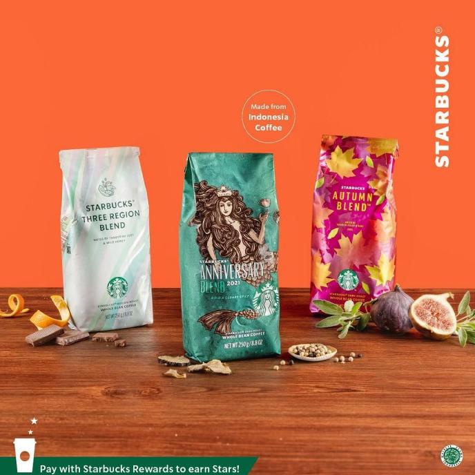 

Starbucks Coffee Seasonal Beans Biji Kopi Arabika 250gr Original