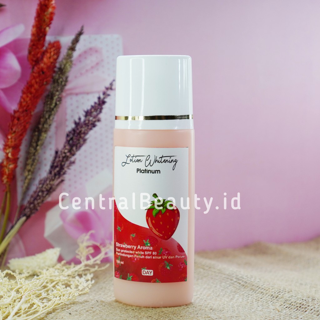 [COD] HB SIANG PREMIUM spf 60+ strawberry whitening lotion handbody pemutih badan / tubuh dosting