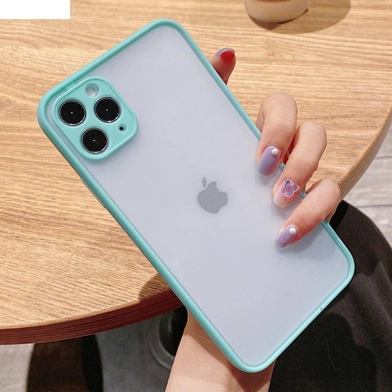 Case Pelindung Lensa Bahan Silikon Plastik Matte Untuk iPhone 11 Pro MAX X XS MAX XR