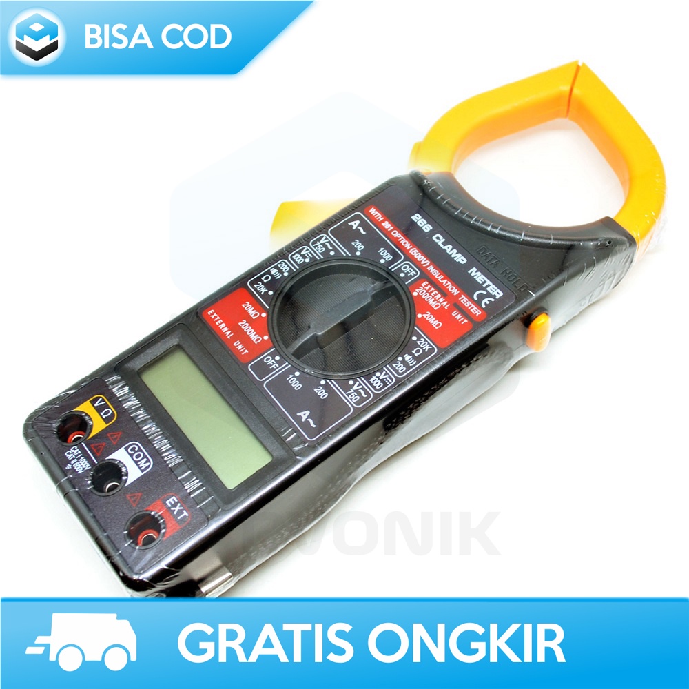 DIGITAL CLAMP METER TANG AMPERE TAS TAFFWARE DT-266 ORIGINAL TANG AMPERE MURAH AC DC