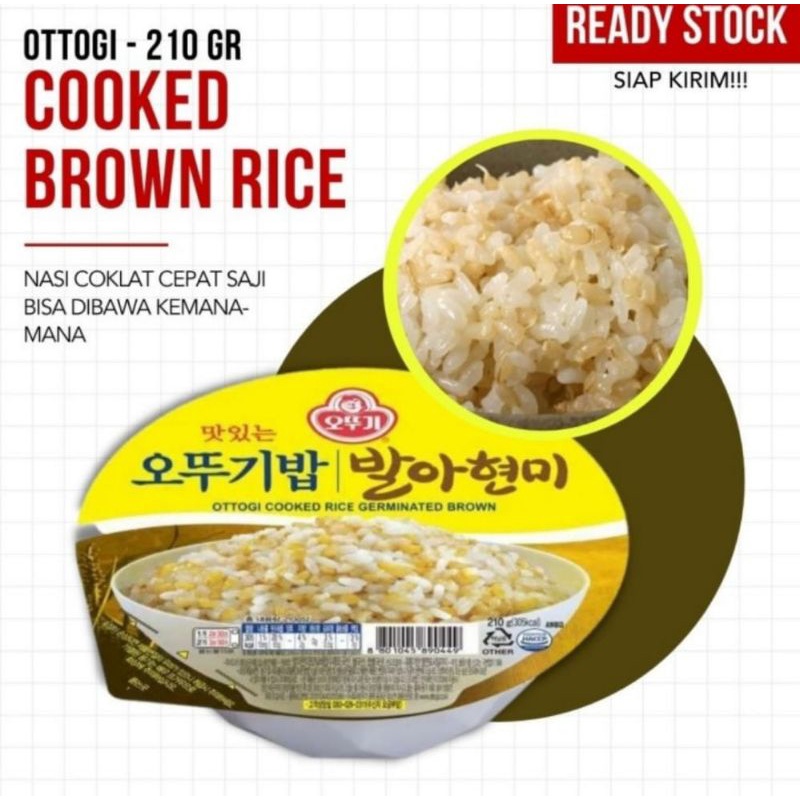 

OTTOGI Cooked Brown Rice 210 gr Nasi Coklat Cepat Saji Sudah Matang Siap Makan Asli Bikin Nagih