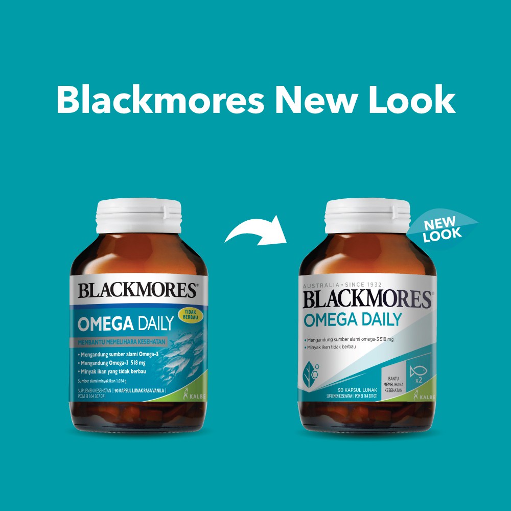 Blackmores Omega Daily - 30/90 Kapsul (Sertakan Packing Tambahan - Baca Deskripsi)