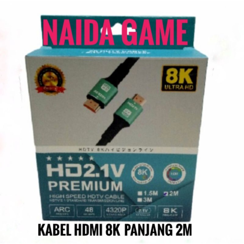 KABEL HDMI PREMIUM 8K / KABEL HDMI 8K ULTRA HD 2M